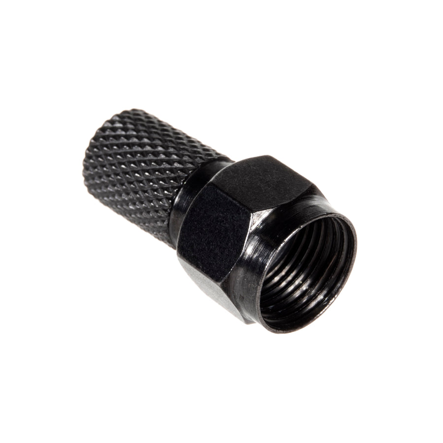 Zástrčka F satelitní profesionální 1 ks 6,8 mm RG5,9, RG6 černý nikl s těsněním Maclean TV Systems MCTV-903