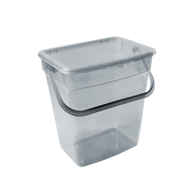 Plast Team 10L práškový kontejner transparentní šedá