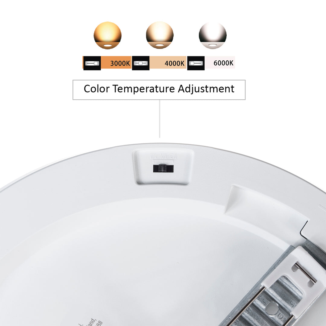 Panel stropní LED 6v1 skrytý povrch ultra tenký 18W 3 barvy (WW, NW, CW) Led4U LD130 vestavěné napájení