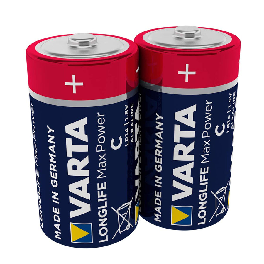 Alkalické baterie 2x  Varta Longlife Max Power R14
