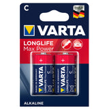 Alkalické baterie 2x  Varta Longlife Max Power R14