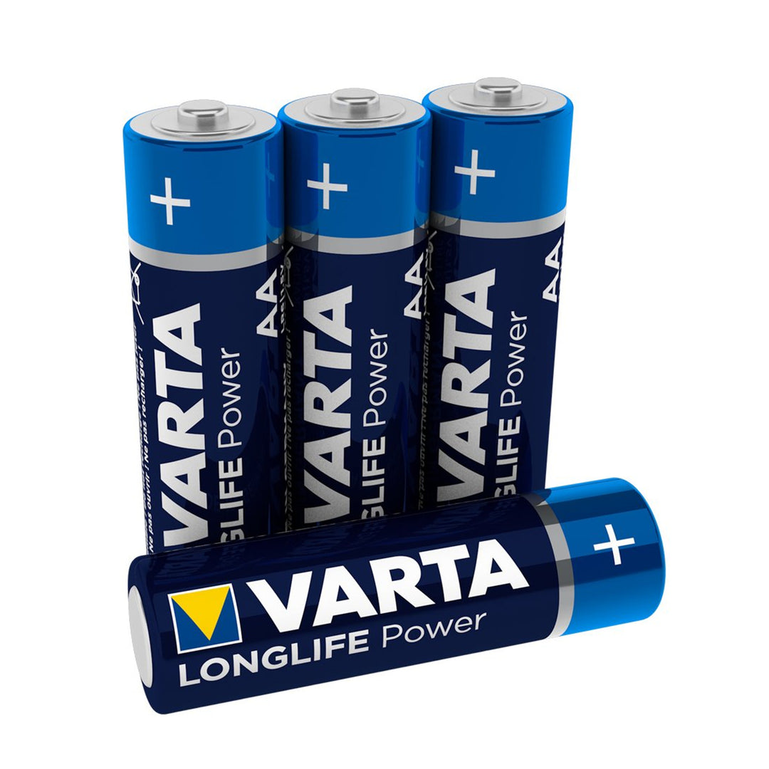 4x alkalické baterie Varta Longlife Power AA LR6 R6
