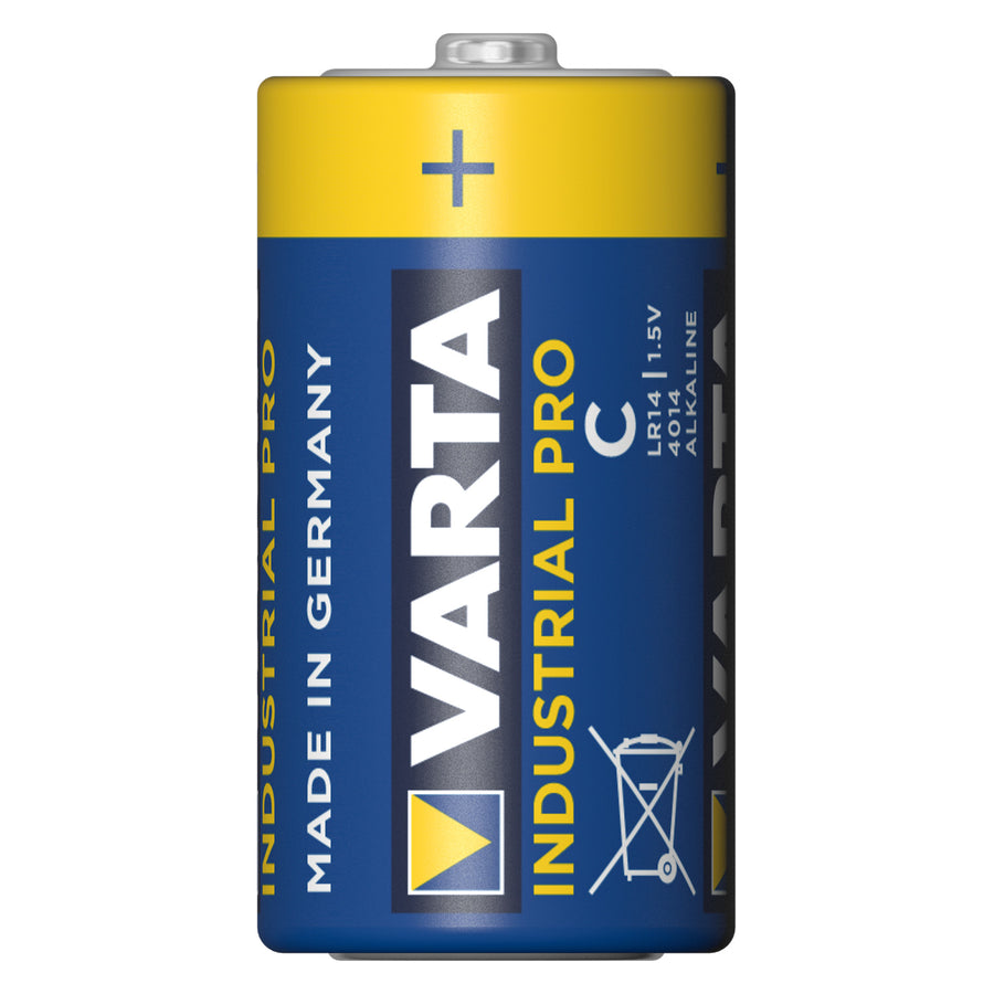 20x alkalické baterie Varta Industrial R14/C Fólie
