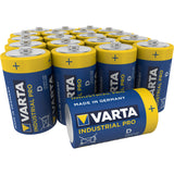 20x alkalické baterie Varta Industrial R20/D Fólie
