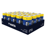 20x alkalické baterie Varta Industrial R20/D Fólie