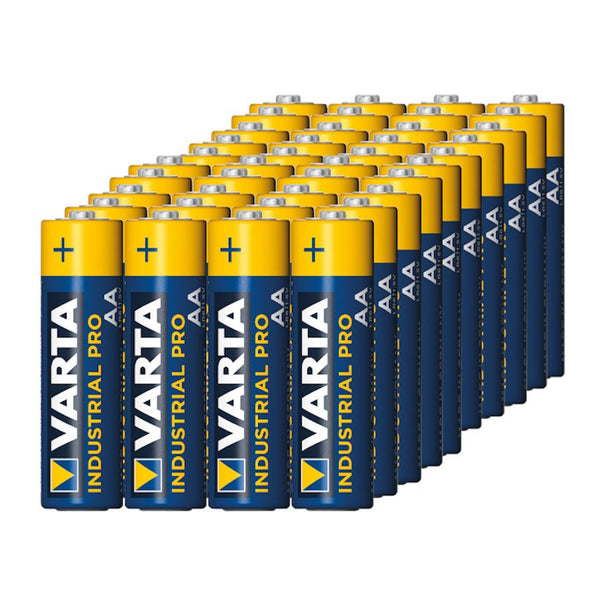 40x alkalické baterie Varta Industrial LR6 / AA fólie
