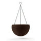 Závěsný květináč Keter Sphere Planter na řetězu - hnědý
