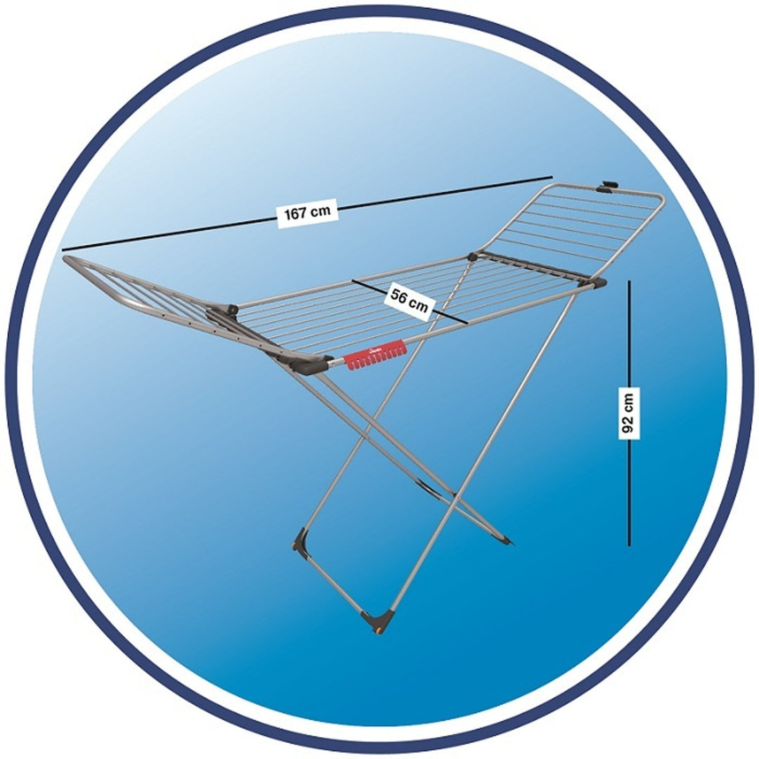 Sušák na prádlo Vileda Aluminium 100 odolný proti korozi a nepříznivým povětrnostním podmínkám