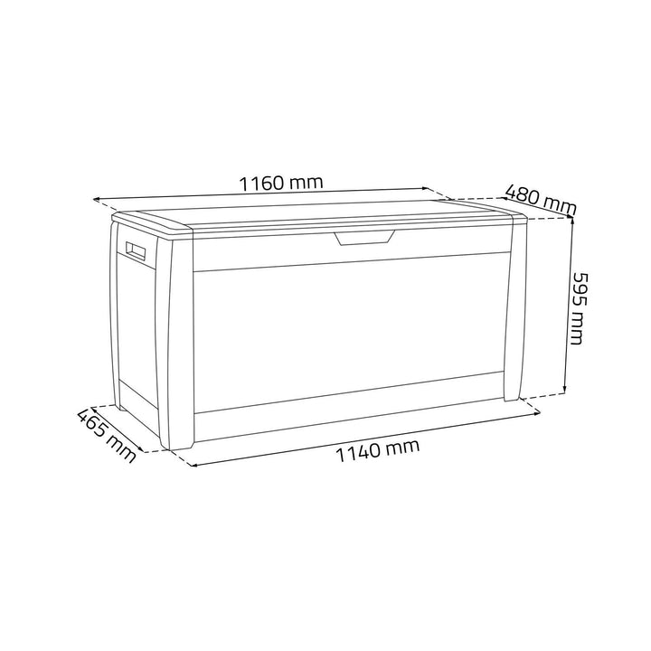 Zahradní box Prosperplast Boxe Rato 310L MBR310 umbra