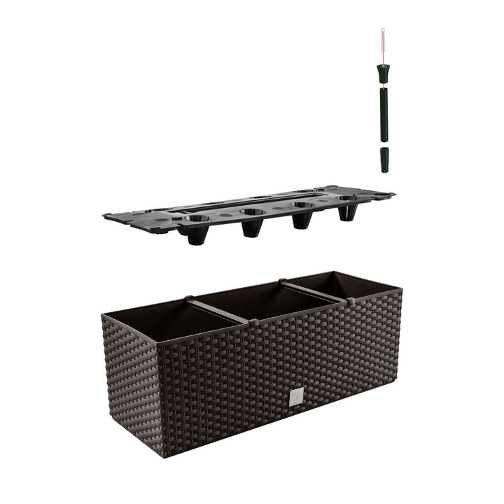 Květináč s vložkou Prosperplast Rato Case DRTC500 440U - umbra