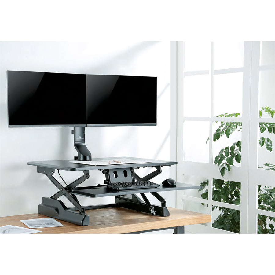 Držák pro dva monitory / dvojitý 17 "-27" 14 kg Maclean MC-854 VESA 75x75 100x100 se hodí pro MC-848 a MC-849