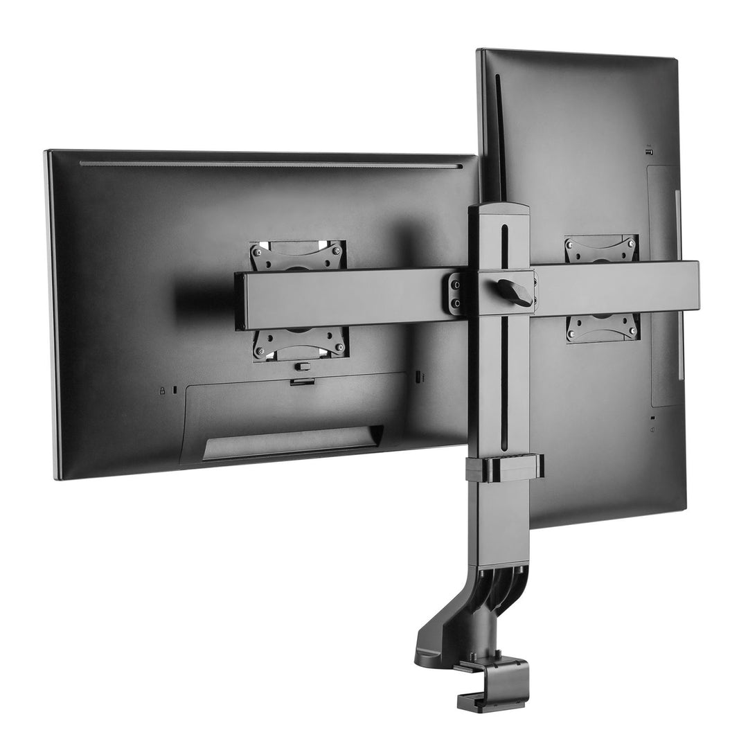 Držák pro dva monitory / dvojitý 17 "-27" 14 kg Maclean MC-854 VESA 75x75 100x100 se hodí pro MC-848 a MC-849