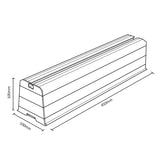 Montáž držáku na základnu do klimatizace MC-863 do 100 kg délky ramene 450 mm PVC sada 2 ks