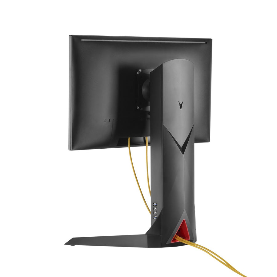 Stojan na monitor, volně stojící, protizávaží, hra NanoRS RS110 17-32 "8 kg VESA 75x75 a 100x100, 2xUSB 3.0, konektor pro sluchátka a mikrofon
