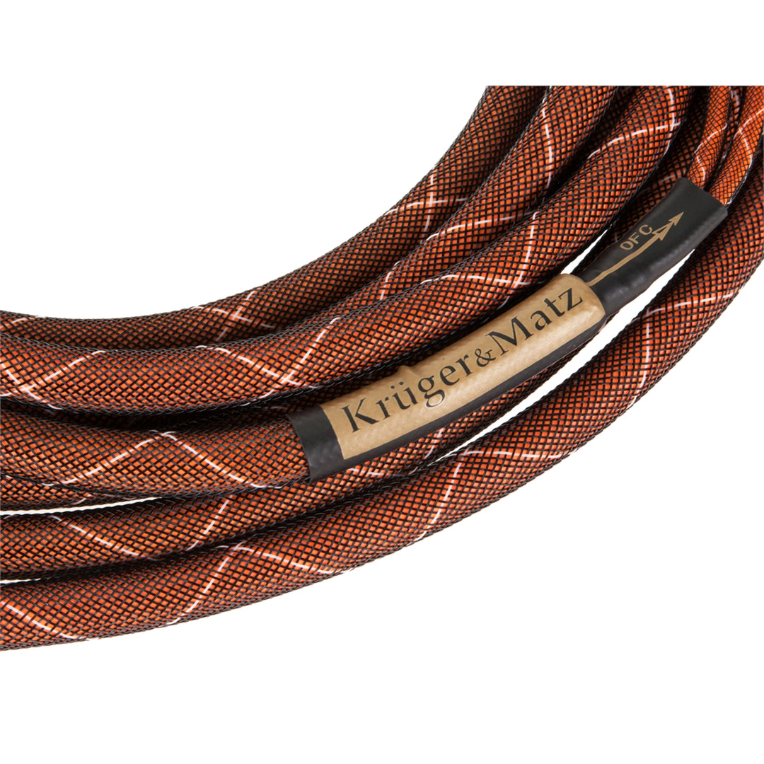 Kabel reproduktorů Kruger & Matz 3,0 m (banánové zástrčky)