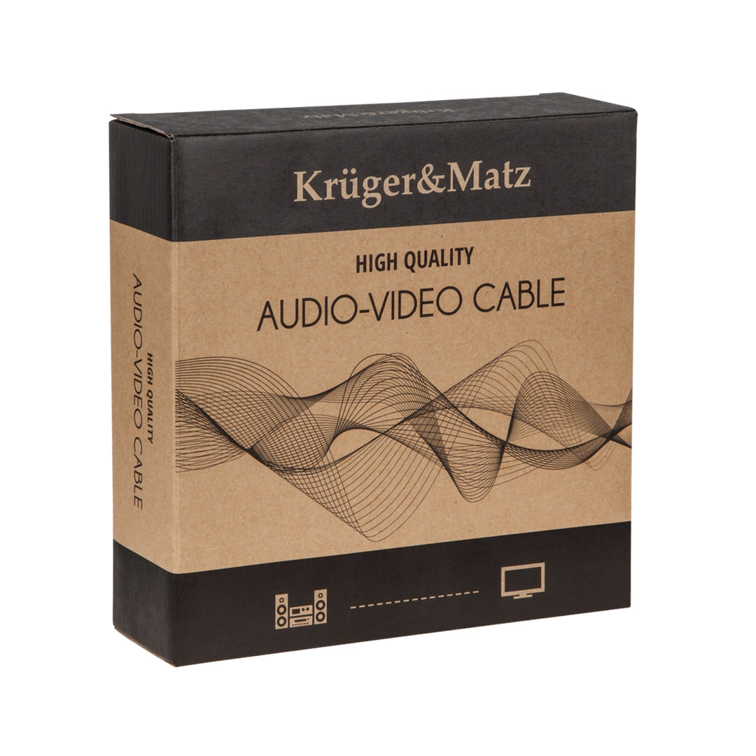 Kabel reproduktorů Kruger & Matz 3,0 m (banánové zástrčky)