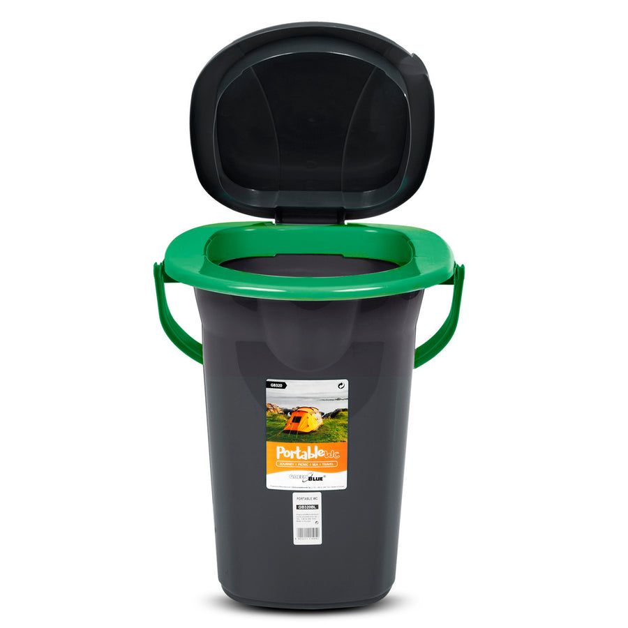 Turistická toaleta GreenBlue GB320BG černo-zelená 19 L