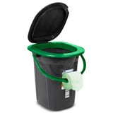 Turistická toaleta GreenBlue GB320BG černo-zelená 19 L