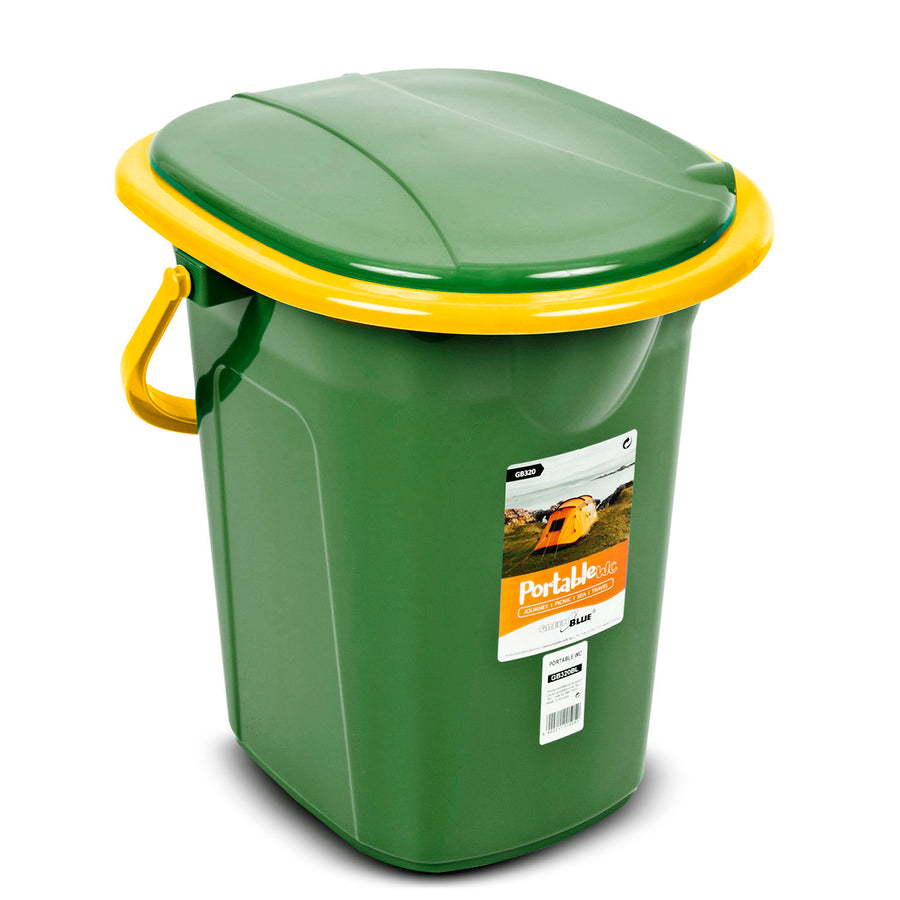 Turistická toaleta GreenBlue GB320GO tmavě zelená-oranžová 19L