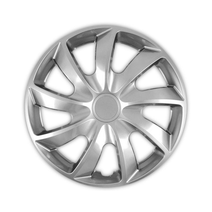 Poklice na kola 17" NRM QUAD SILVER plastové, stříbrné