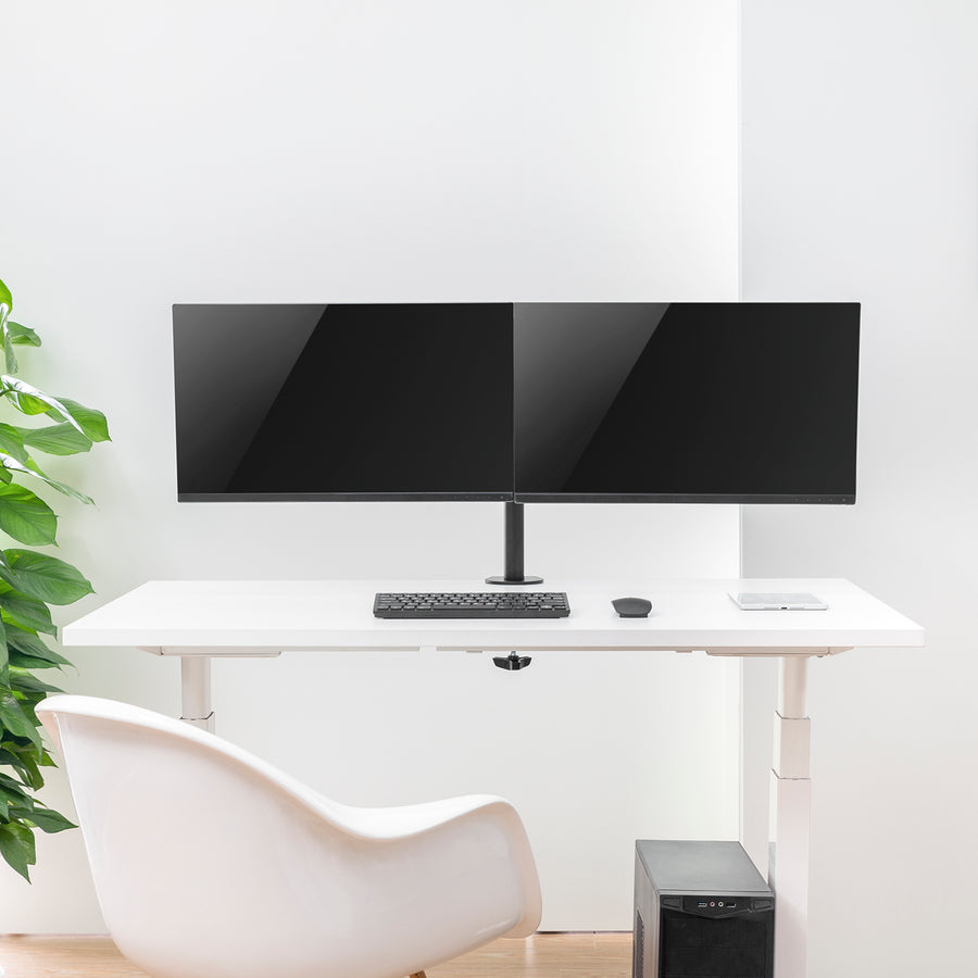 Držák na stůl pro 2 Maclean MC-884 17-32 "LCD monitory 2x 8 kg (max. 16 kg) vesa 75x75 a 100x100