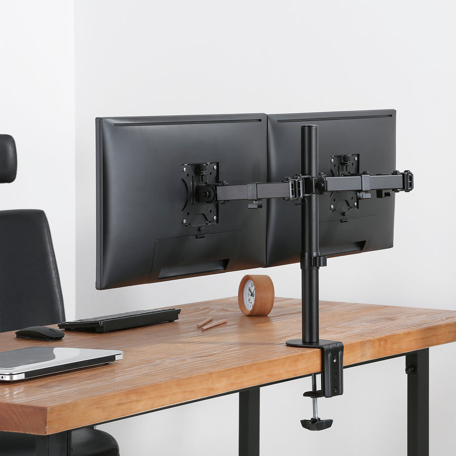 Držák na stůl pro 2 Maclean MC-884 17-32 "LCD monitory 2x 8 kg (max. 16 kg) vesa 75x75 a 100x100