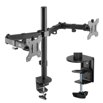 Držák na stůl pro 2 Maclean MC-884 17-32 "LCD monitory 2x 8 kg (max. 16 kg) vesa 75x75 a 100x100