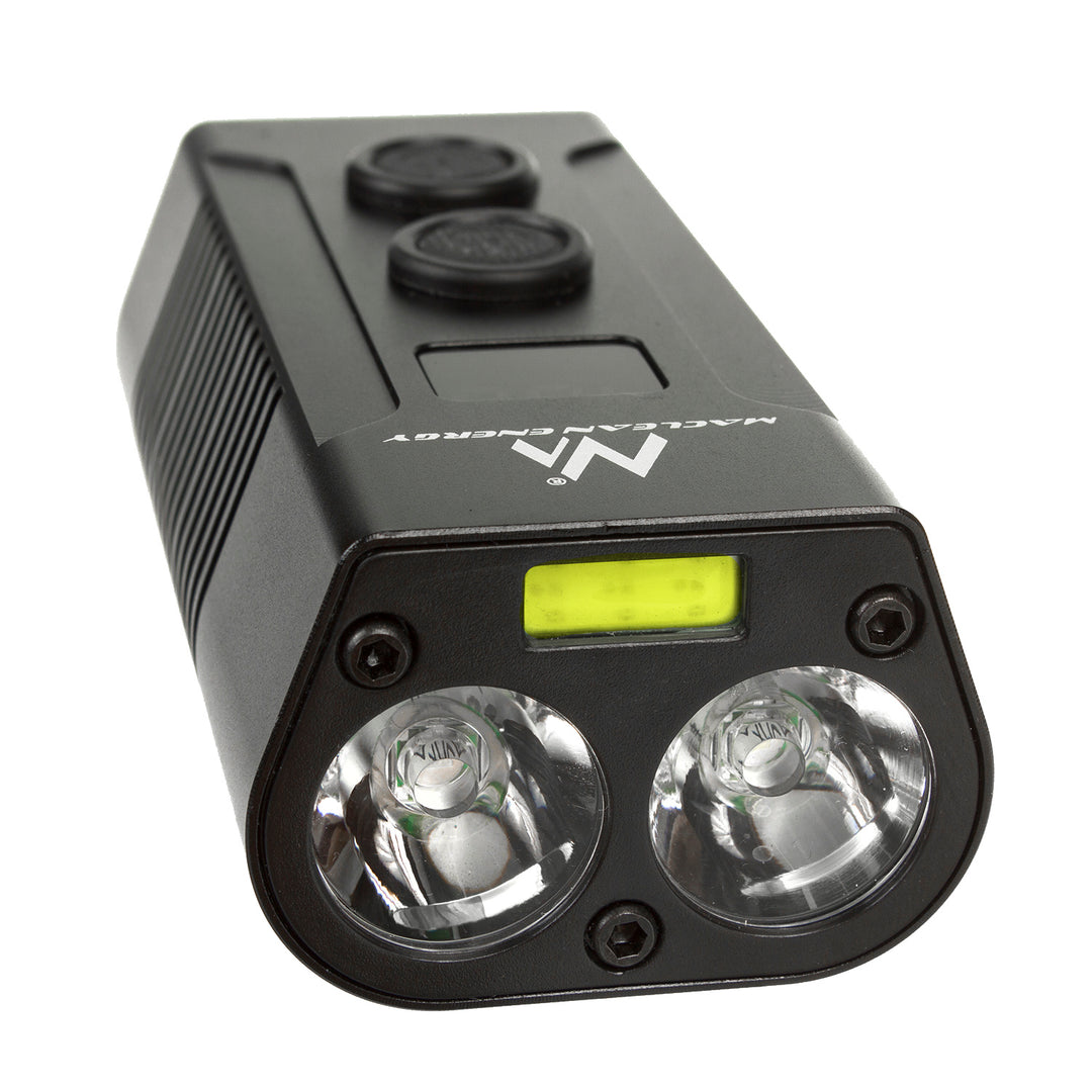 Cyklo baterka XML + COB LED 750 lumen LED Maclean Energy + sada powerbank MCE308 silná