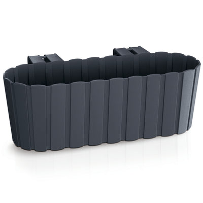 Závěsný květináč s háčky Prosperplast DDECZ400-S433 - antracit