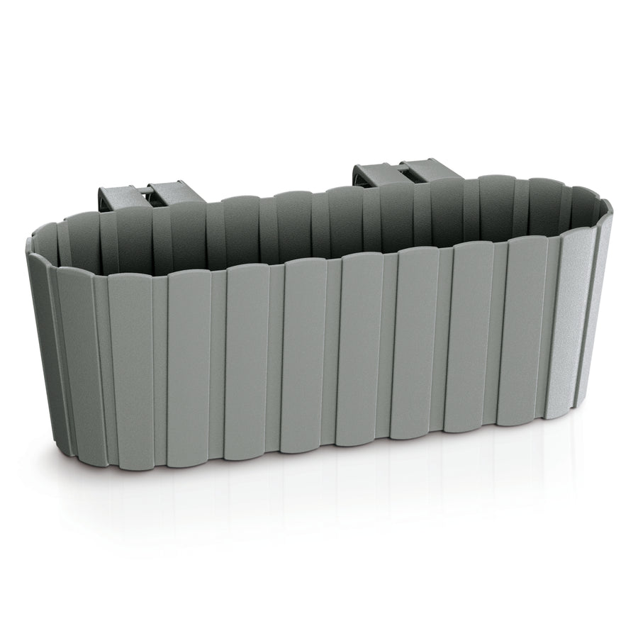 Závěsný květináč s háčky Prosperplast DDECZ400-405U - šedý