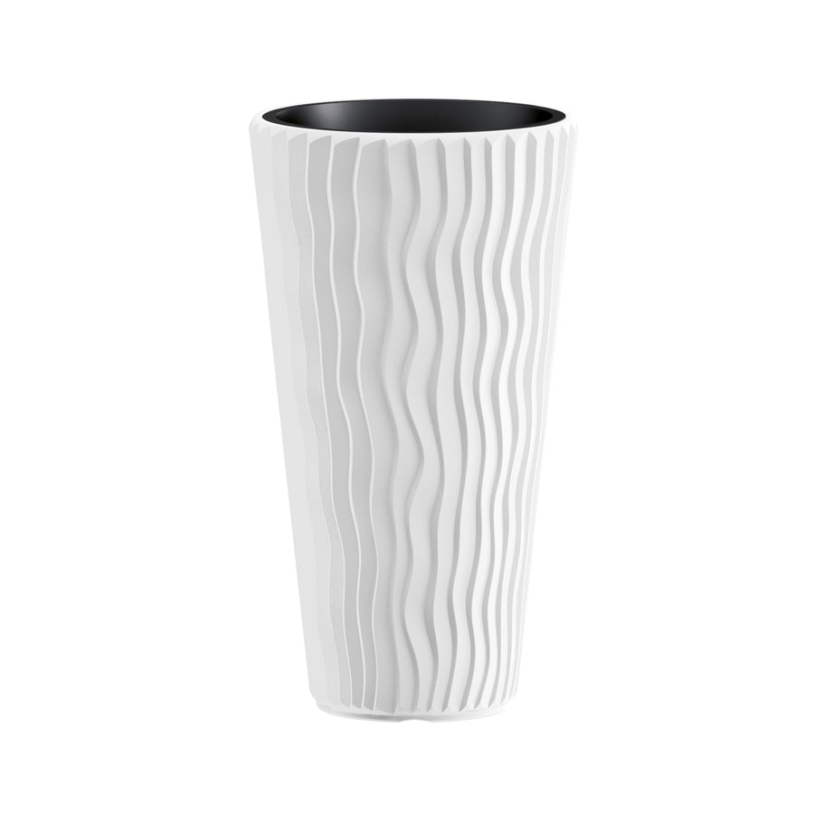 Květináč s vložkou Sandy Slim  DPSP400-S449 - bílá