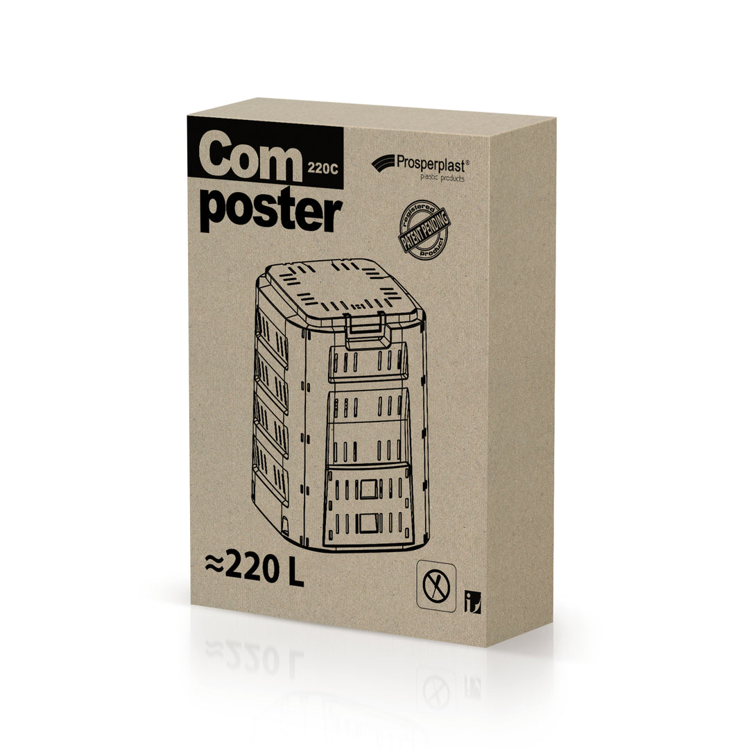 Kompostér 220L Prosperplast Compogreen IKST220C-S411 - černý