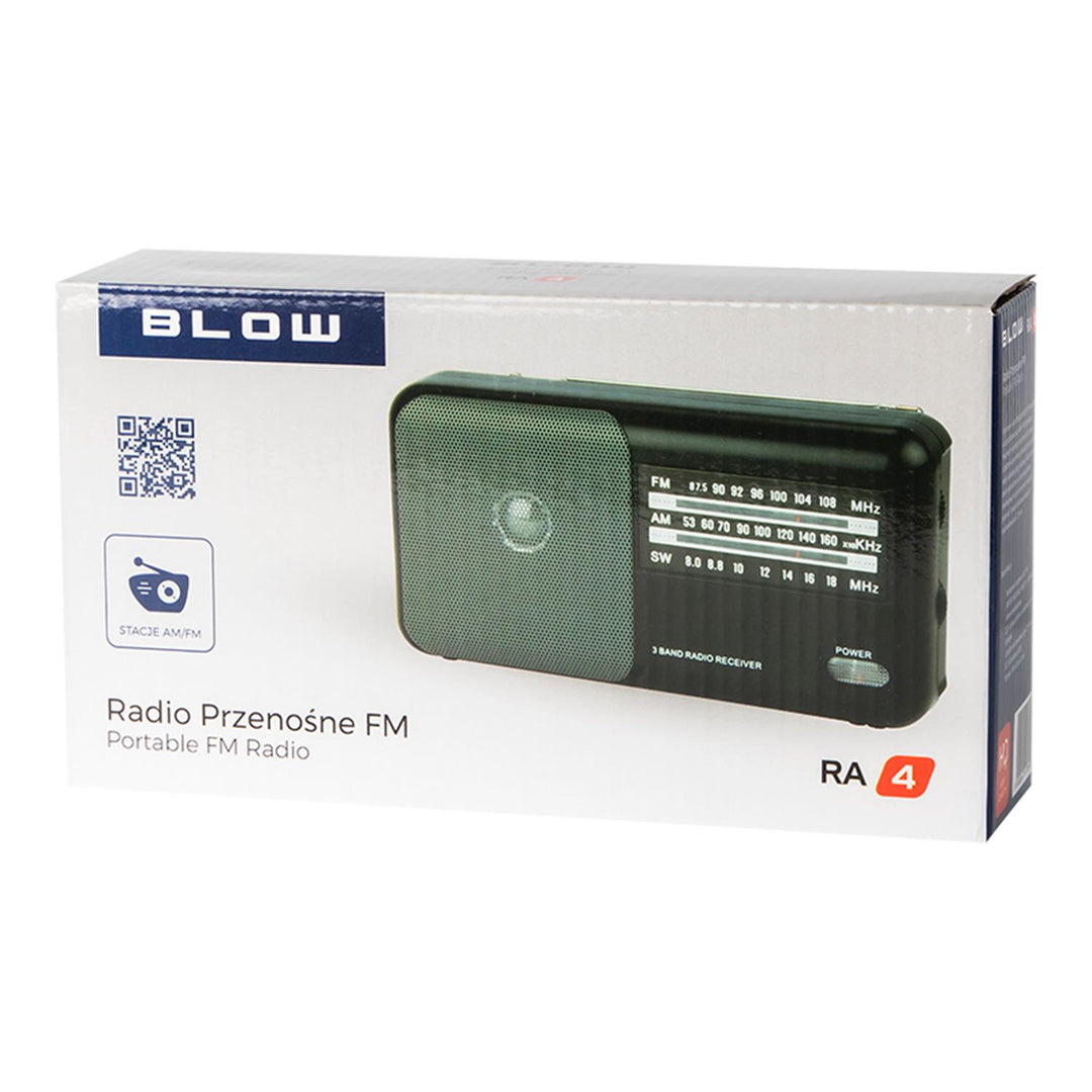 Přenosné analogové rádio AM / FM RA4 Blow 2x R20 baterie