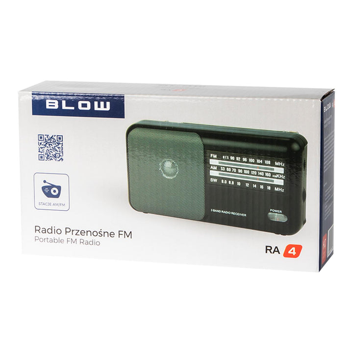 Přenosné analogové rádio AM / FM RA4 Blow 2x R20 baterie