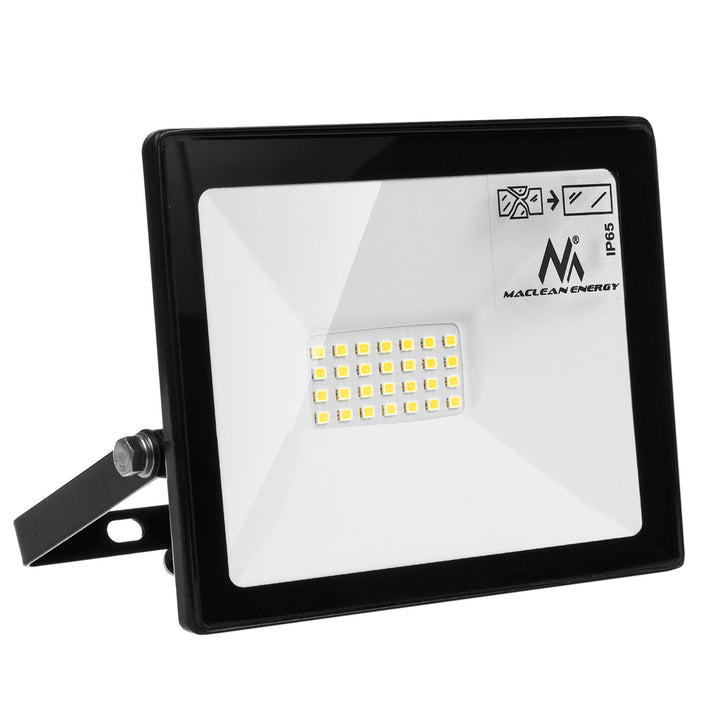 Naświetlacz LED slim 20W, 1600lm teplá bílá (3000K) Maclean Energy MCE520 WW, IP65, PREMIUM