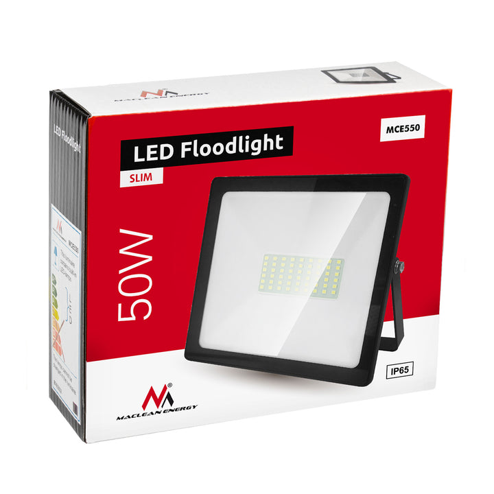 Reflektor LED světlomet 50W 4000lm neutrální bílá (4000K) Maclean Energy MCE550 NW IP65