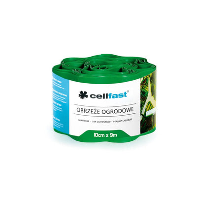 Vlnitá zahradní hrana 10 cm x 9 m Cellfast 30-001H zelená
