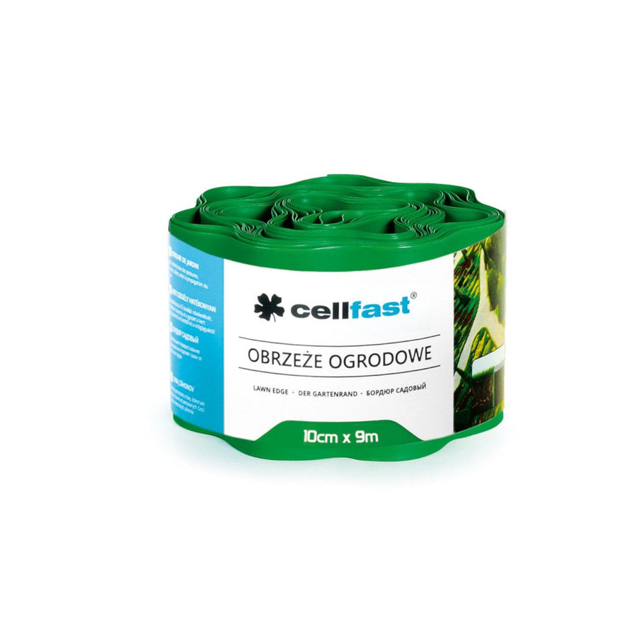 Vlnitá zahradní hrana 10 cm x 9 m Cellfast 30-001H zelená