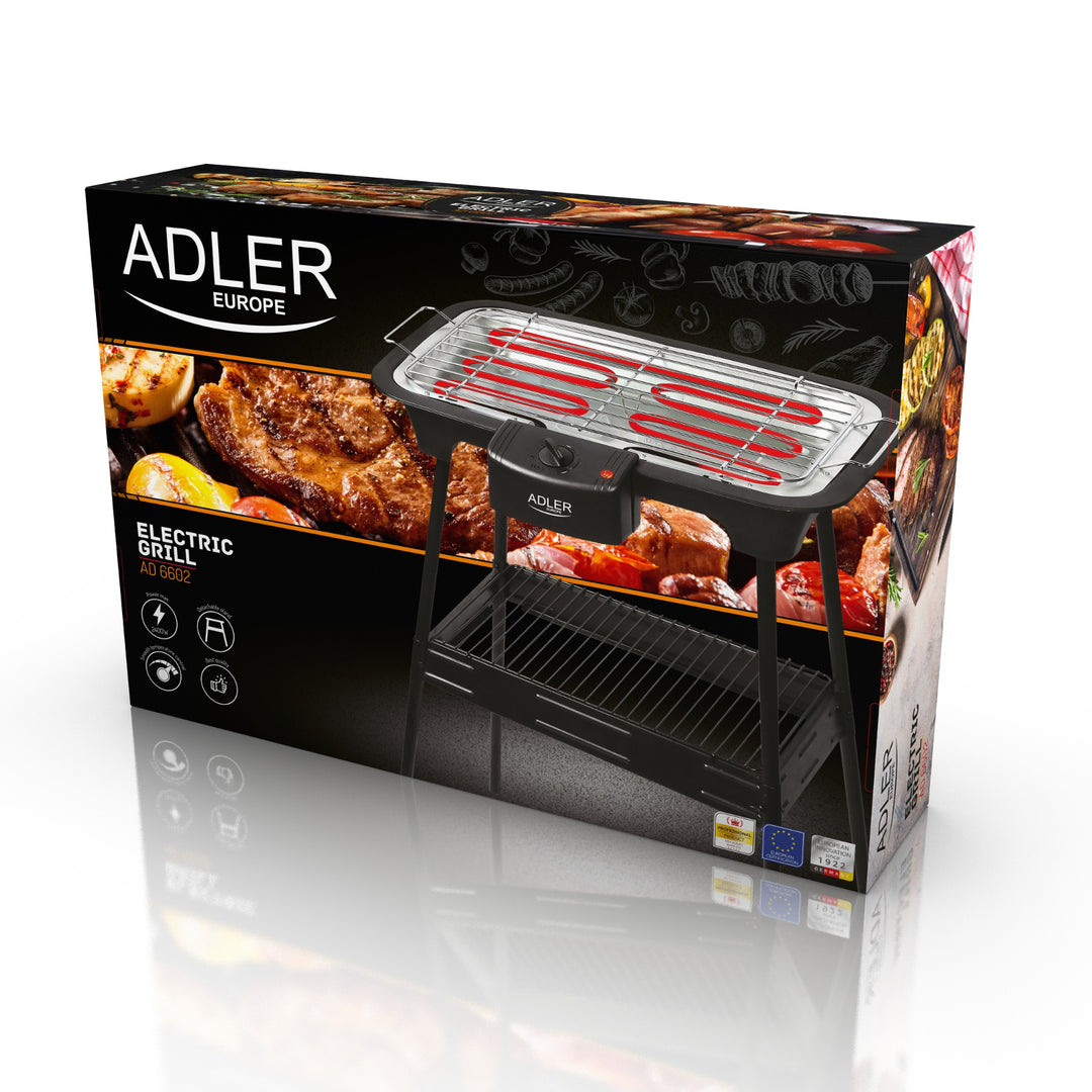 Elektrický gril se zahradním stojanem Adler AD 6602