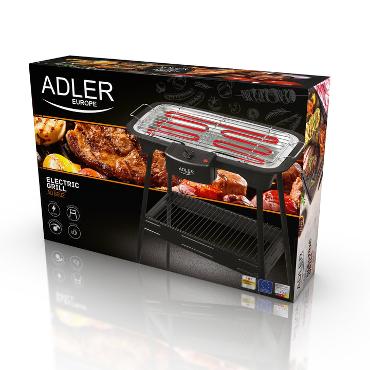 Elektrický gril se zahradním stojanem Adler AD 6602