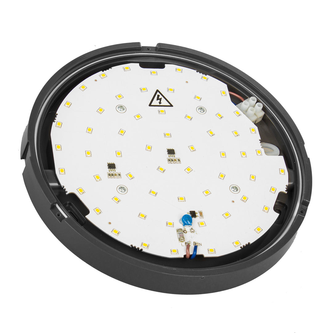 LED nástěnné a stropní svítidlo MCE342 GR 1100lm 15W IP54 Maclean Energy šedá, přírodní bílá (4000K)