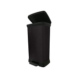 Kovový odpadkový koš s pedálem CURVER DECO BIN 50L - černá barva