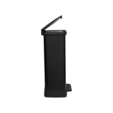 Kovový odpadkový koš s pedálem CURVER DECO BIN 50L - černá barva