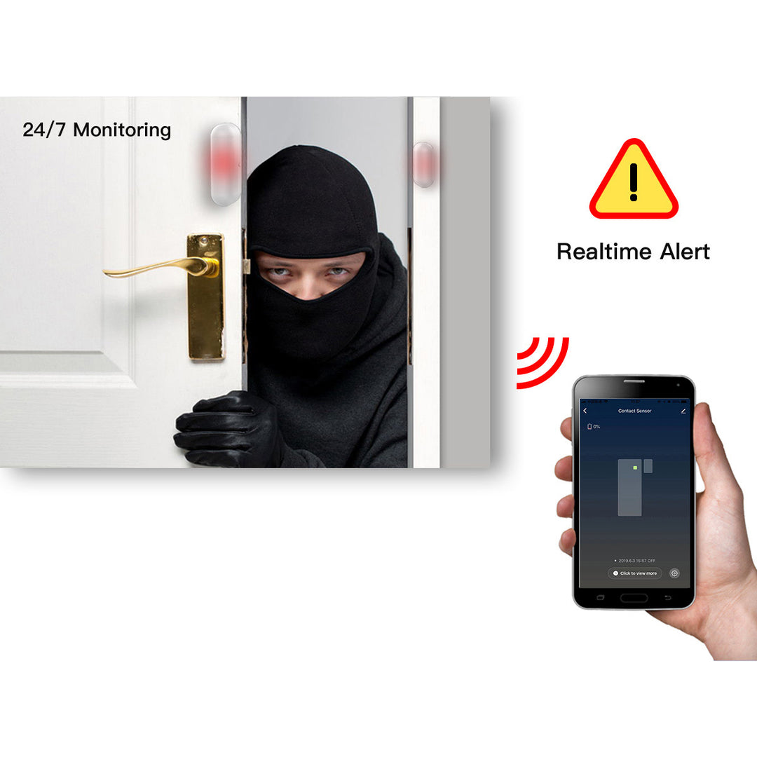 Senzor otevírání dveří / oken s informacemi v reálném čase Smart Life Tuya SMART WiFi GreenBlue GB715