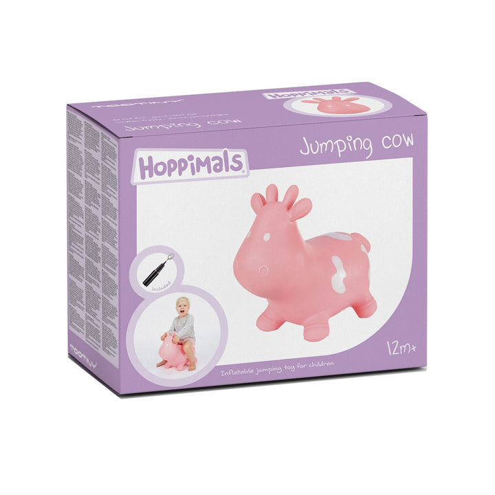 Hoppimals guma jumper pink cow - obrovská a jedinečná zábava ze skákání