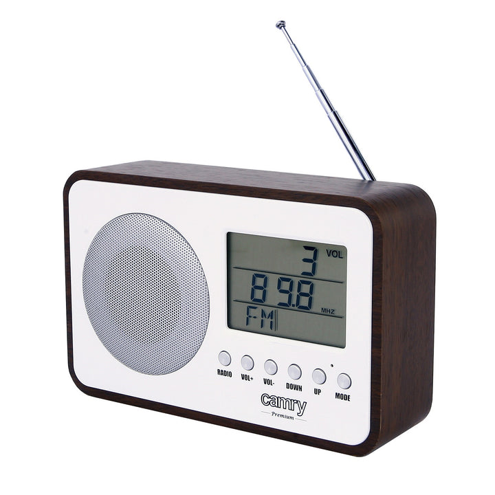 Digitální rádio Camry, retro, LCD displej, budík, CR 1153