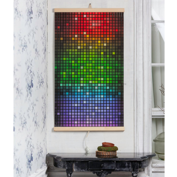 Infrazářič - flexibilní topný panel s regulátorem 430W TRIO vzor 4 mozaika, rozměry 100x57cm
