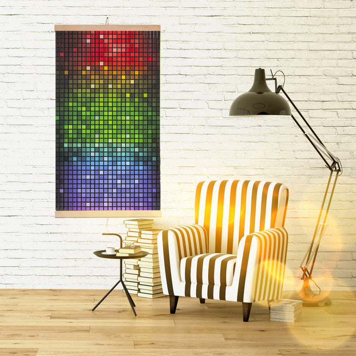 Infrazářič - flexibilní topný panel s regulátorem 430W TRIO vzor 4 mozaika, rozměry 100x57cm