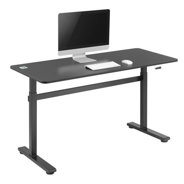 Ručně výškově nastavitelný stůl Ergo Office, max. 40 kg, max. výška 117 cm, s deskou pro sezení a stání, ER-401 B