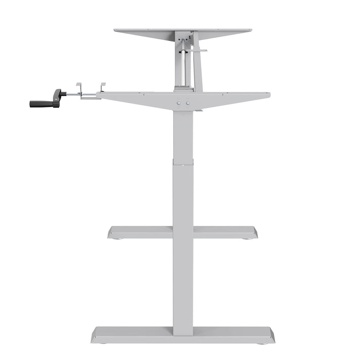 Kancelářský stůl Ergo Office, manuální nastavení výšky, max. 70 kg, max. výška 130 cm, bez desky stolu, bílý, ER-402 W